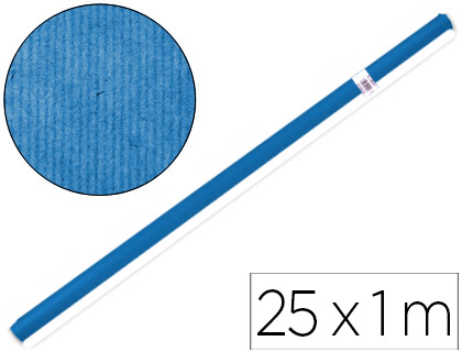 [2097159] LIDERPAPEL - PAPEL KRAFT AZUL -ROLLO 25X1 MT (Ref.PK02)
