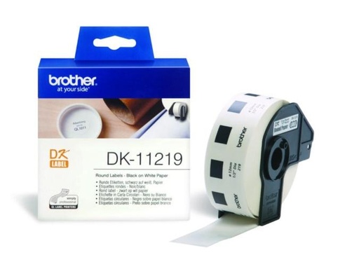 [9042840] BROTHER - Etiquetas Precortadas PAP 12MM 1200E (Ref.DK11219)