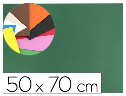 [2058676] LIDERPAPEL - GOMA EVA 50X70CM 60G/M2 ESPESOR 1.5MM VERDE OSCURO (Ref.GE60)