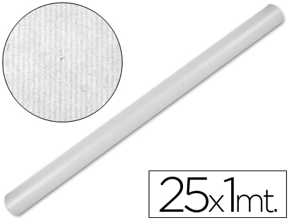 [2027221] LIDERPAPEL - PAPEL KRAFT BLANCO -ROLLO 25X1 MT (Ref.PK05)