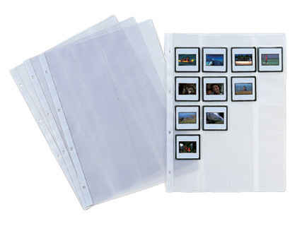 [2005607] PARDO - FUNDA DIAPOSITIVA FOLIO 2481 -4 TALADROS -PARA 20 DIAPOSITIVAS (Ref.248100)