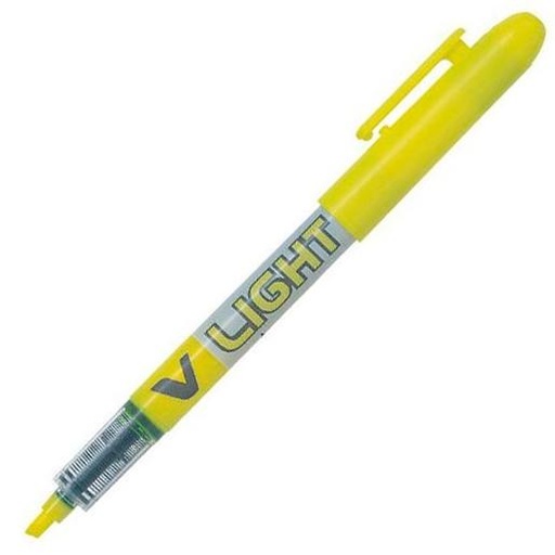 [1150806] PILOT - Marcador fluorescente V Liquid Light Trazo 0.2 mm Punta aguja acero Amarillo (Ref.SW-VLL-Y / NVLLAM)