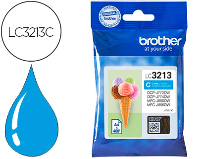 [9154536] BROTHER - Ink-jet lc3213 dcp-j572 / dcp-j772 / dcp-j774 / mfc-j890 / mfc-j895 cian 400 pag (Ref. LC3213C)