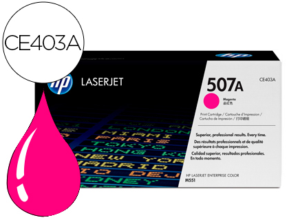 [9058388] HP ( HEWLETT PACKARD ) - Toner Laser ORIGINALES 507A Magenta (Ref.CE403A)