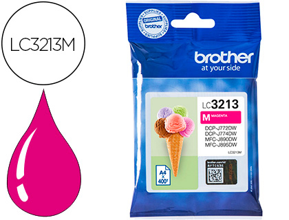 [9154537] BROTHER - Ink-jet lc3213 dcp-j572 / dcp-j772 / dcp-j774 / mfc-j890 / mfc-j895 magenta 400 pag (Ref. LC3213M)