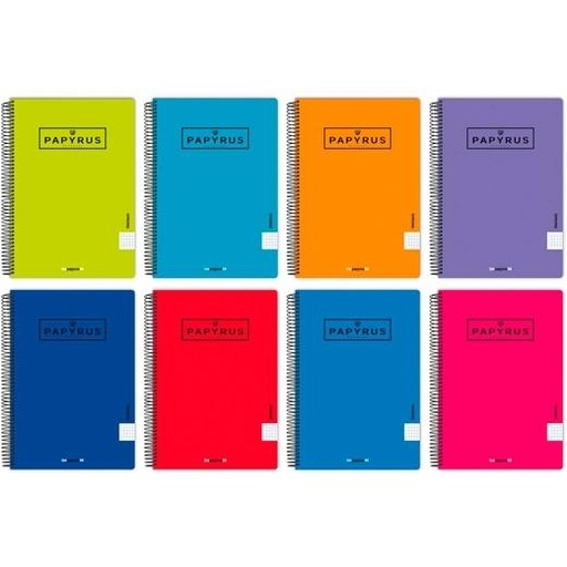 [9941682] PAPYRUS - BLOC UNICLAS tapa PP 4º 80h PAUTA 3.5 90g COL.SUR. (Ref.88452097)
