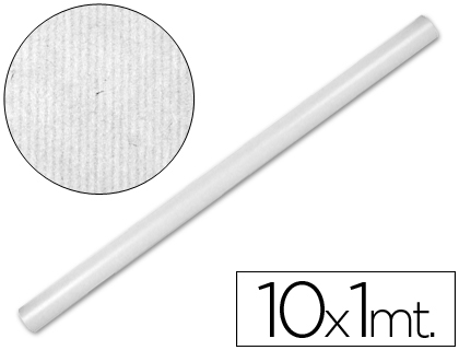 [2021039] LIDERPAPEL - PAPEL KRAFT BLANCO -ROLLO 10X1 MT (Ref.PK04)