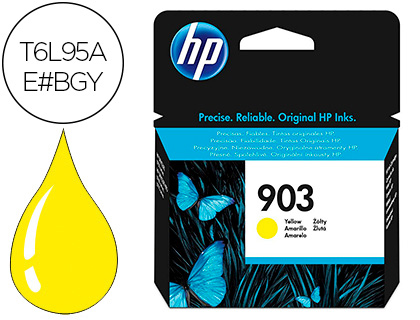 [9064122] HP ( HEWLETT PACKARD ) - 903 Cartuchos ORIGINALES Amarillo (Ref.T6L95AE#BGY)