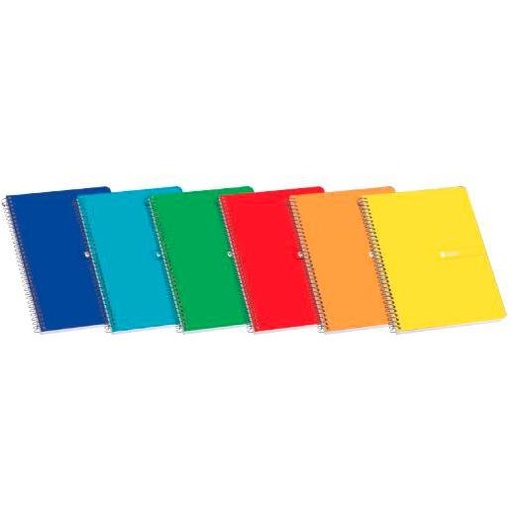 [1529818] ENRI - Cuaderno 5 ud 80h 4º Doble linea Surtido (Ref.100430071)
