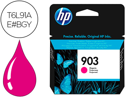 [9064124] HP ( HEWLETT PACKARD ) - 903 Cartuchos ORIGINALES Magenta (Ref.T6L91AE#BGY)