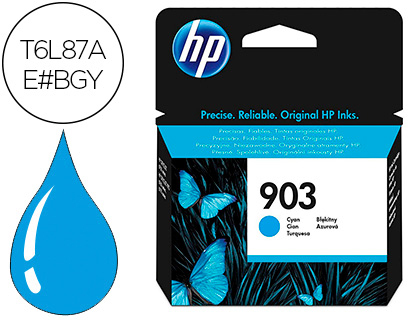 [9064123] HP ( HEWLETT PACKARD ) - 903 Cartuchos ORIGINALES Cián (Ref.T6L87AE#BGY)