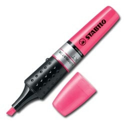 [1716256] STABILO - Marcador fluorescente Trazo 2-5mm Punta biselada Tinta liquida Rosa (Ref.71/40)