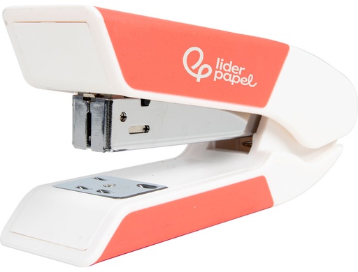 [2011443] LIDERPAPEL - Grapadora con regalo de Extraegrapas/Quitagrapas y caja de 1000 grapas 26/6 capacidad 20h color coral (Ref. GR38)