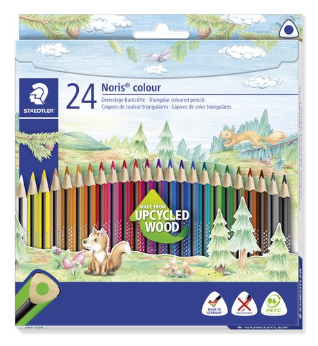 [2033949] STAEDTLER - LAPICES DE COLORES NORIS CLUB Triangular CAJA DE 24 COLORES SLIM (Ref.127NC24)