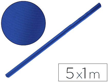 [2075394] LIDERPAPEL - PAPEL KRAFT AZUL AZURITA ROLLO 5X1 MT (Ref.PK39)