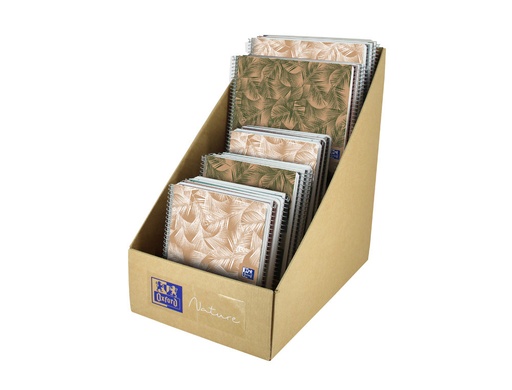 [2158292] OXFORD - Expositor cuadernos espiral nature europeanbook 10 din A4 + 15 din a5 diseños surtidos (Ref. 400133682)