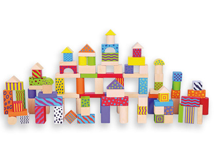 [2068314] ANDREUTOYS - Juego bloques maderas 100 piezas 22,5x22 cm (Ref. 16370)