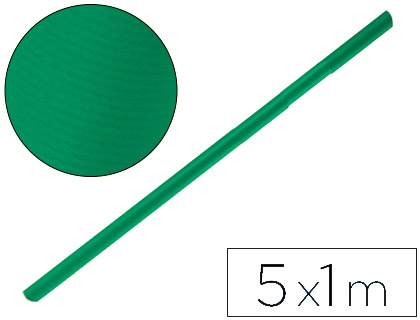 [2075406] LIDERPAPEL - PAPEL KRAFT VERDE MUSGO ROLLO 5X1 MT (Ref.PK51)