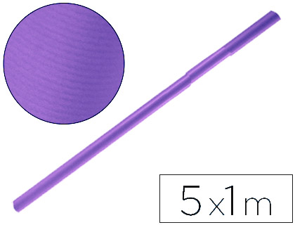 [2075408] LIDERPAPEL - PAPEL KRAFT VIOLETA ROLLO 5X1 MT (Ref.PK53)