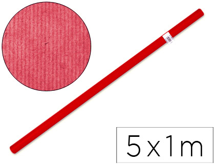 [2023306] LIDERPAPEL - PAPEL KRAFT ROJO -ROLLO DE 5X1 MT (Ref.PK15)