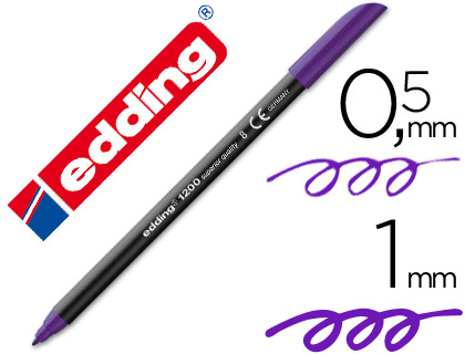 [9007336] EDDING - Rotulador Punta de Fibra Mod.1200 violeta Trazo 0,5 a 1 mm (Ref.1200-08)