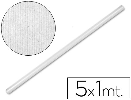 [2017331] LIDERPAPEL - PAPEL KRAFT BLANCO -ROLLO 5X1 MT (Ref.PK07)