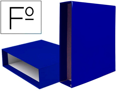 [2072769] LIDERPAPEL - CAJA ARCHIVADOR DE PALANCA Cartón FOLIO DOCUMENTA LOMO 82MM COLOR AZUL (Ref.CZ16)