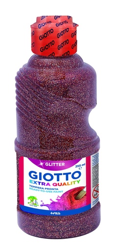 [2073624] GIOTTO - TEMPERA ESCOLAR PURPURINA GLITTER 250 ML BRONCE (Ref.531207)