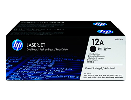 [9053223] HP ( HEWLETT PACKARD ) - Toner Laser ORIGINALES 12A Negro pack 2 2.000pg (Ref.Q2612AD)