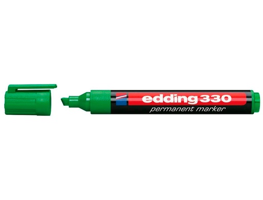 [1372172] EDDING - Marcador PERMANENTE DE PUNTA BISELADA DE 1-5MM. COLOR VERDE. (Ref.330-04)