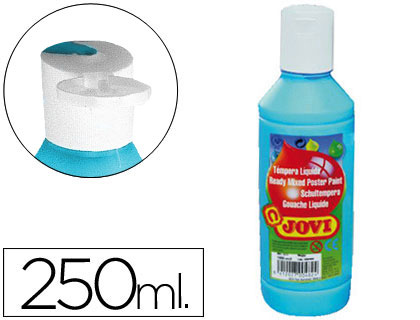 [2051928] JOVI - TEMPERA LIQUIDA ESCOLAR 250 ML AZUL CYAN (Ref.50221)