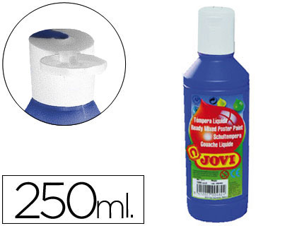 [2051930] JOVI - TEMPERA LIQUIDA ESCOLAR 250 ML AZUL ULTRAMAR (Ref.50224)