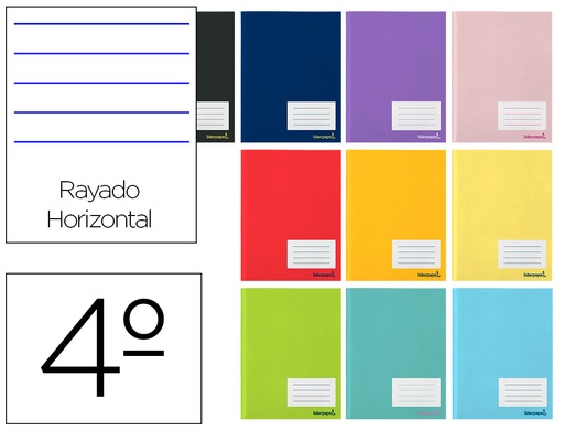 [2051711] LIDERPAPEL - LIBRETA WRITE A5 80 HOJAS 60G/M2 HORIZONTAL CON MARGEN (Ref.LB34)