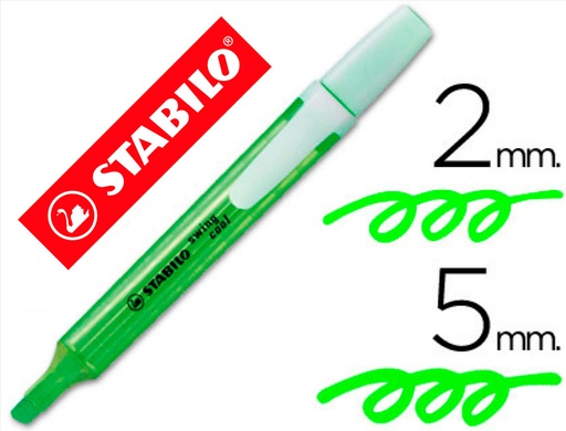 [9039266] STABILO - Marcador FLUORESCENTE SWING COOL VE (Ref.275/33)