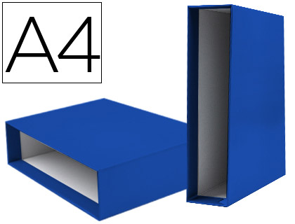 [2072777] LIDERPAPEL - CAJA ARCHIVADOR DE PALANCA Cartón DIN-A4 DOCUMENTA LOMO 82MM COLOR AZUL (Ref.CZ24)