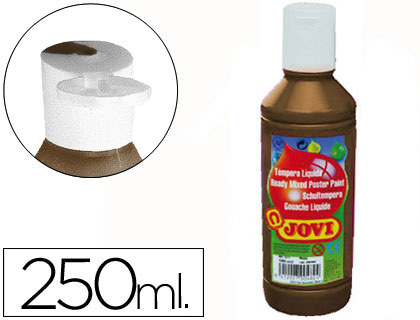 [2051925] JOVI - TEMPERA LIQUIDA ESCOLAR 250 ML MARRON (Ref.50212)