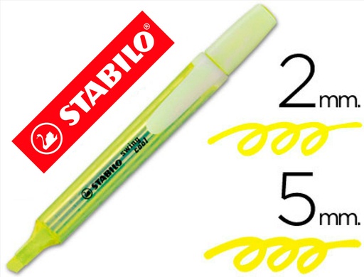 [2039188] STABILO - ROTULADOR MARCADOR FLUORESCENTE SWING COOL AMARILLO (Ref.275/24)