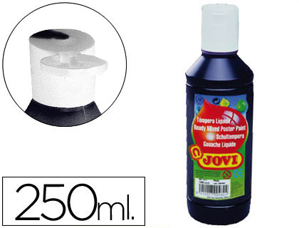 [2051931] JOVI - TEMPERA LIQUIDA ESCOLAR 250 ML NEGRO (Ref.50230)
