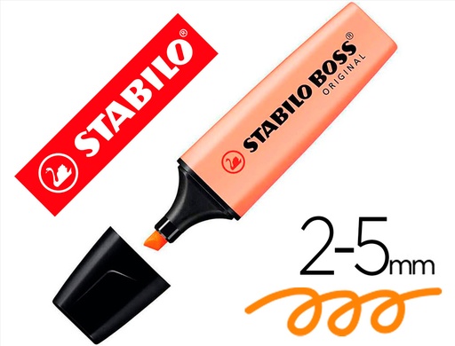 [2161915] STABILO - Rotulador boss fluorescente 70 pastel naranja palido (Ref. 70/125)