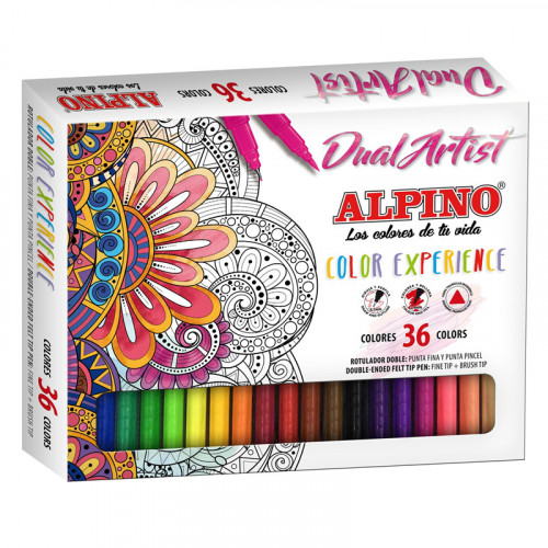 [1934313] ALPINO - Estuche 36 rotuladores Color Experience (Ref.AR000176)