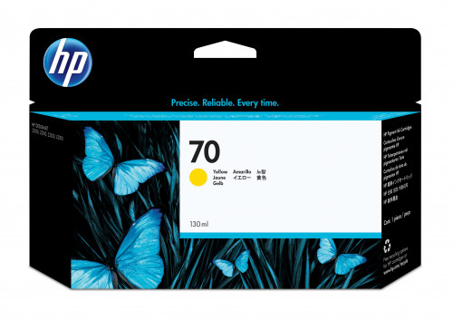 [1136716] HP ( HEWLETT PACKARD ) - Cartuchos ORIGINALES Inyección De Tinta 70 Amarillo 130ml (Ref.C9454A)