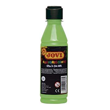 [9931065] JOVI - TEMPERA LIQUIDA FOSFORESCENTE 250 ml (botella) VERDE MEDIO (Ref.51917)