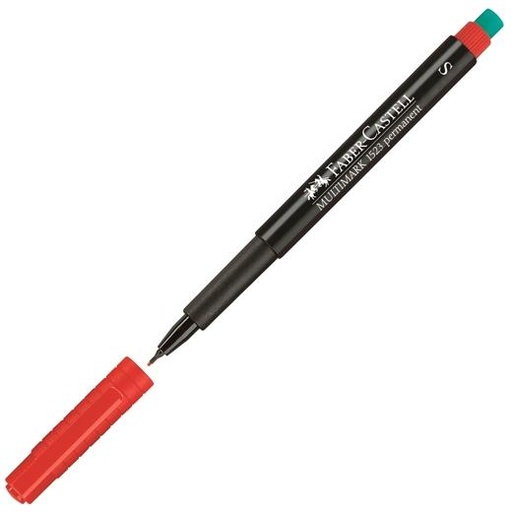 [9931135] FABER CASTELL - ROTULADOR PERMANENTE FABER-CASTELL MULTIMARK S ROJO (Ref.152321)