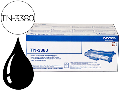 [9054833] BROTHER - Toner Laser ORIGINALES NEGRO 8K (Ref.TN-3380)