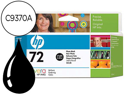 [9047096] HP ( HEWLETT PACKARD ) - Cartuchos ORIGINALES Inyección De Tinta 72 Negro 130ml (Ref.C9370A)