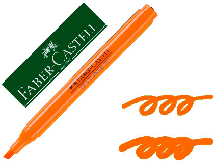 [2151873] FABER CASTELL - Marcador fluorescente TEXTLINER 38.Cuerpo translúcido. Naranja fluorescente (Ref.157715)