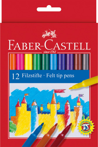 [1949289] FABER CASTELL - Estuche 12ROT ESCOLARES FINOS (Ref.554212)