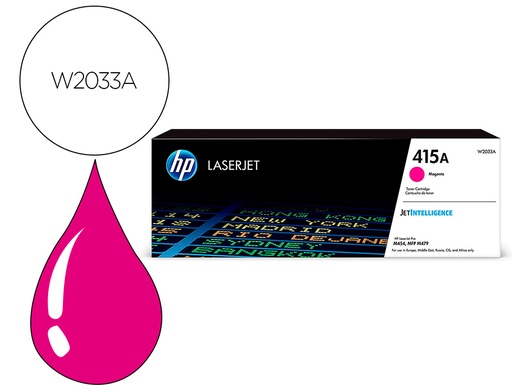 [9161241] HP ( HEWLETT PACKARD ) - Toner 415a para color laserjet pro m454 mfp m479 magenta 2100p (Ref. W2033A)