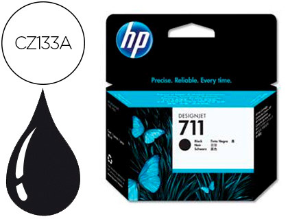 [2150280] HP ( HEWLETT PACKARD ) - Cartuchos ORIGINALES Inyección De Tinta 711 Negro (Ref.CZ133A)