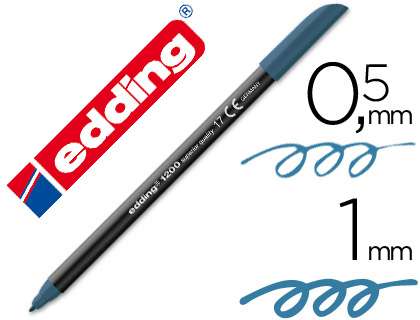 [2027165] EDDING - ROTULADOR PUNTA FIBRA 1200 AZUL ACERO N.17 -PUNTA REDONDA 0.5 MM (Ref.1200-AZ.A)